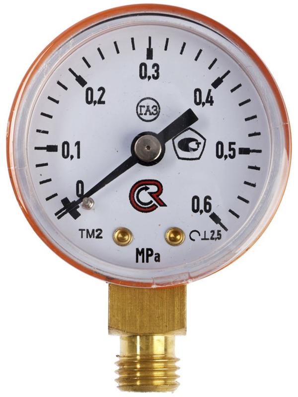 Манометр пропановый ТУНДРА, d=50 мм, до 0.6 МПа