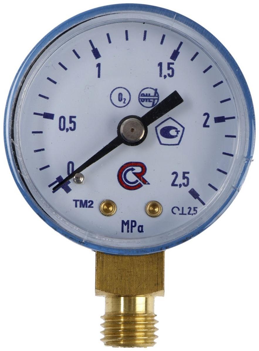 Манометр кислородный ТУНДРА, d=50 мм, до 2.5 МПа