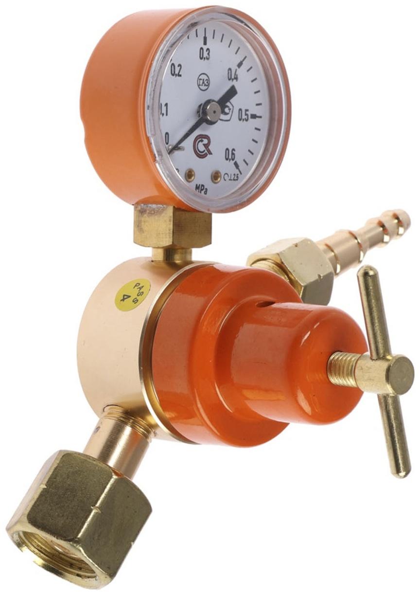 Редуктор пропановый ТУНДРА, 5 м3/ч, рабочее/на входе 0.3/2.5 МПа, алюминий