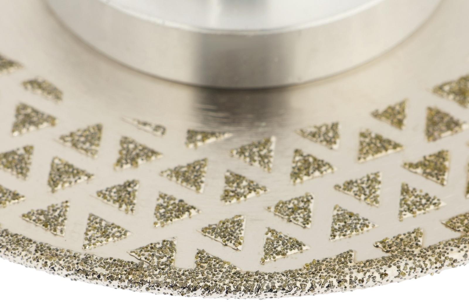 Диск алмазный для резки и шлифовки ТУНДРА, гальванический, сплошной, сухой рез, 115 мм, М14