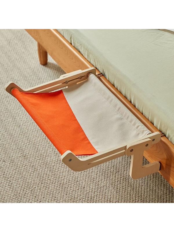 Гамак для кошки на кровать, 45*35*16 см, вес до 15 кг, бежевый/оранжевый