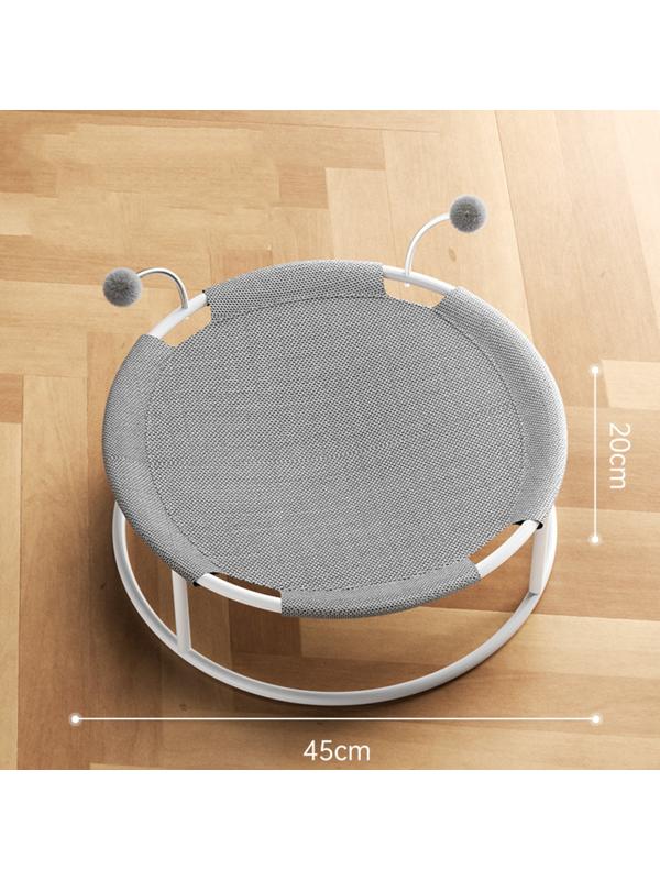 Гамак для животных с дразнилками, 45*45*20 см, вес до 20 кг, серый