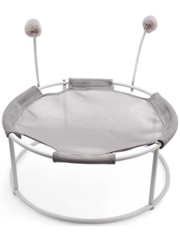 Гамак для животных с дразнилками, 45*45*20 см, вес до 20 кг, серый