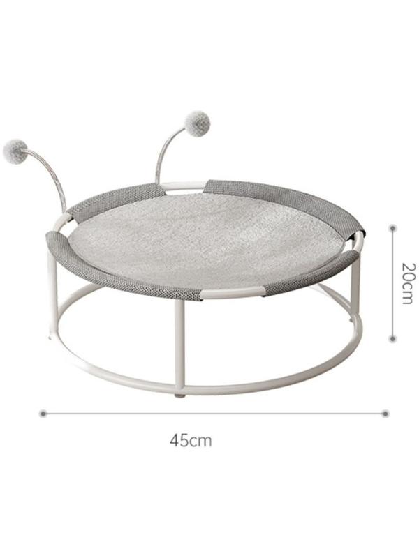 Гамак для животных с дразнилками, 45*45*20 см, вес до 20 кг, серый