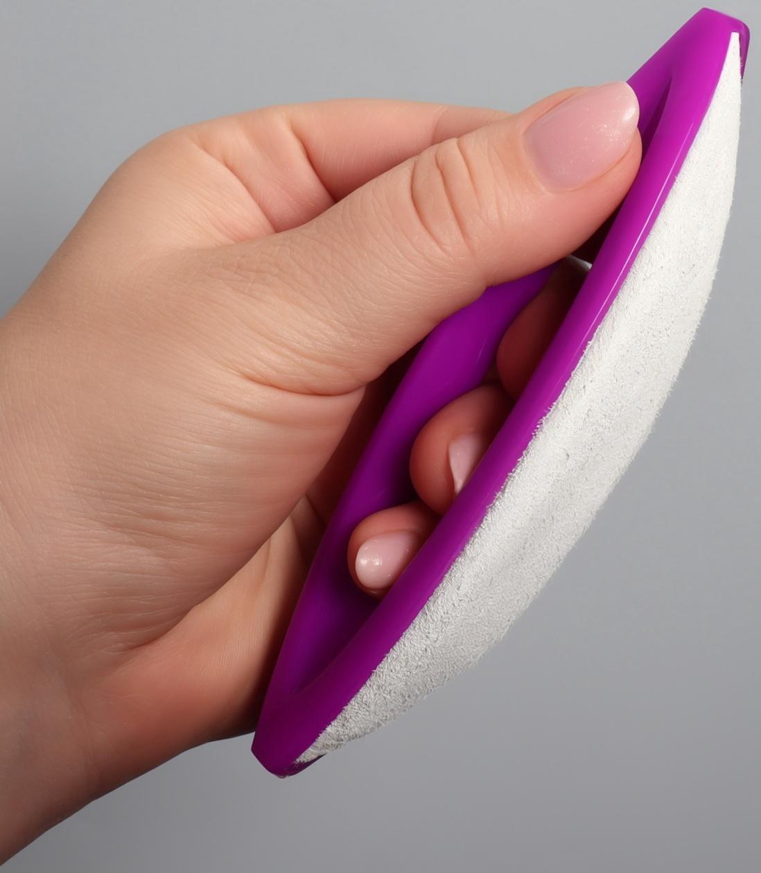 Полировка для японского маникюра Кичин, 13×3.5×2 см, фиолетовая