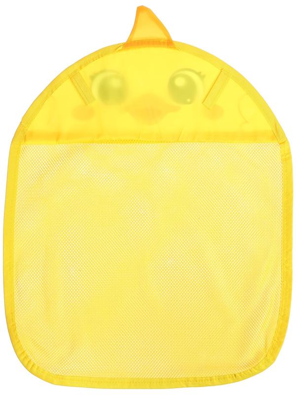 Сетка - органайзер «Утёнок», для хранения игрушек в ванной, на присосках