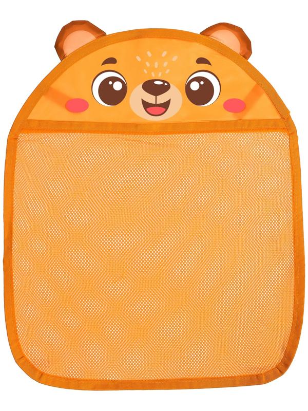 Сетка - органайзер «Мишутка», для хранения игрушек в ванной, на присосках