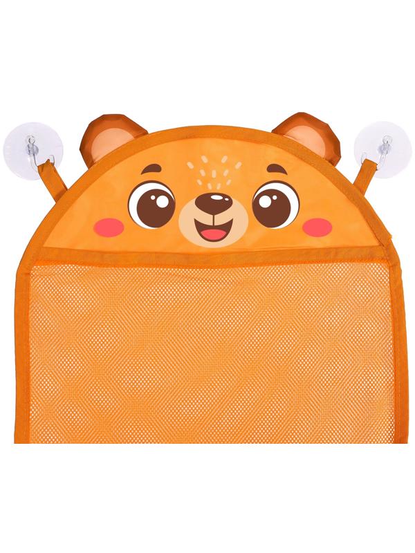 Сетка - органайзер «Мишутка», для хранения игрушек в ванной, на присосках