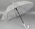 Зонт - трость детский «Коровки», полуавтоматический, 8 спиц, R=45/54 см, D = 90 см, прозрачный, белый
