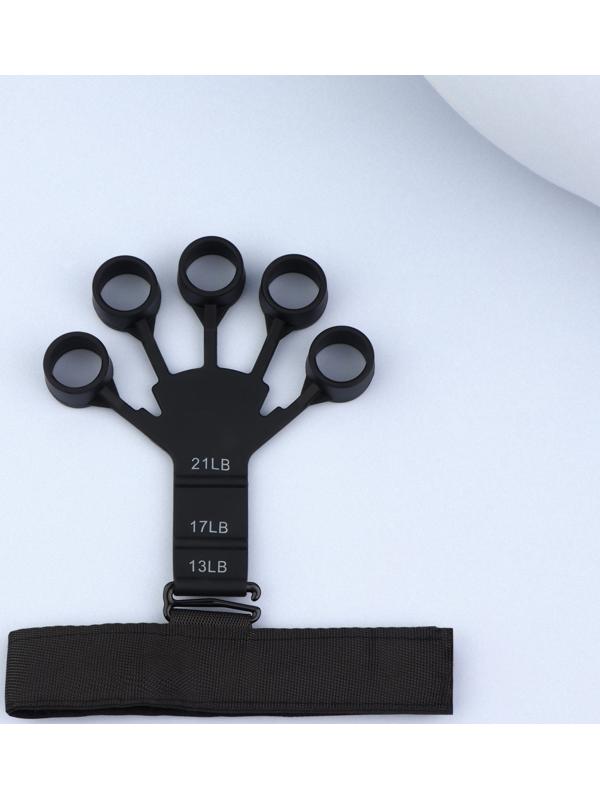 Массажёр для разработки рук и пальцев, с манжетом, 8 × 14 × 2,8 см, цвет чёрный