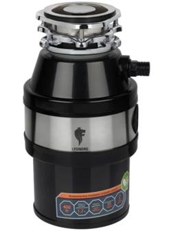 Измельчитель пищевых отходов Leonord LE-FWD-400, 400 Вт, 3200 об/мин, 1.2 л, чёрный