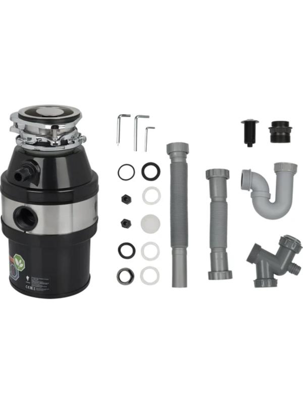 Измельчитель пищевых отходов Leonord LE-FWD-400, 400 Вт, 3200 об/мин, 1.2 л, чёрный