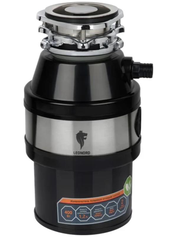 Измельчитель пищевых отходов Leonord LE-FWD-400, 400 Вт, 3200 об/мин, 1.2 л, чёрный