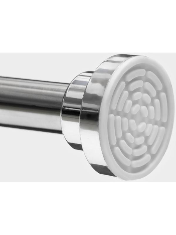 Карниз для ванной SAVANNA, телескопический, 110-200 см, нержавеющая сталь, хромированный