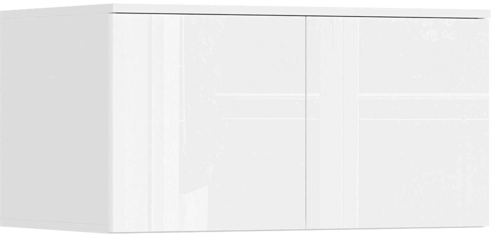 Антресоль «Норд», к шкафу, двухдверная, 800×510×418 мм, цвет белый глянец