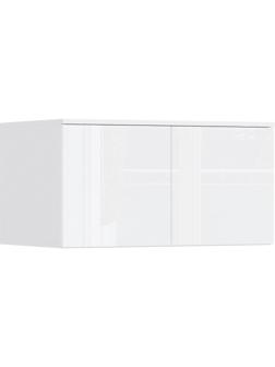 Антресоль «Норд», к шкафу, двухдверная, 800×510×418 мм, цвет белый глянец