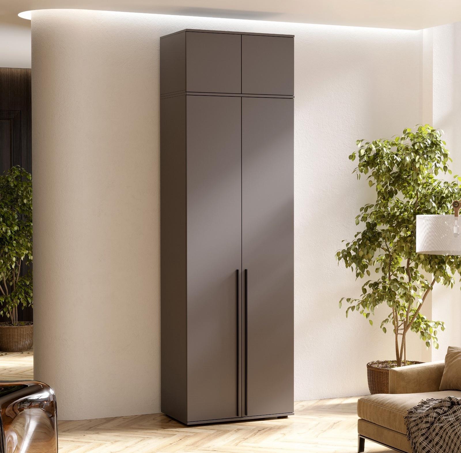 Антресоль для двухдверного шкафа «Норд», 800×510×418 мм, графит