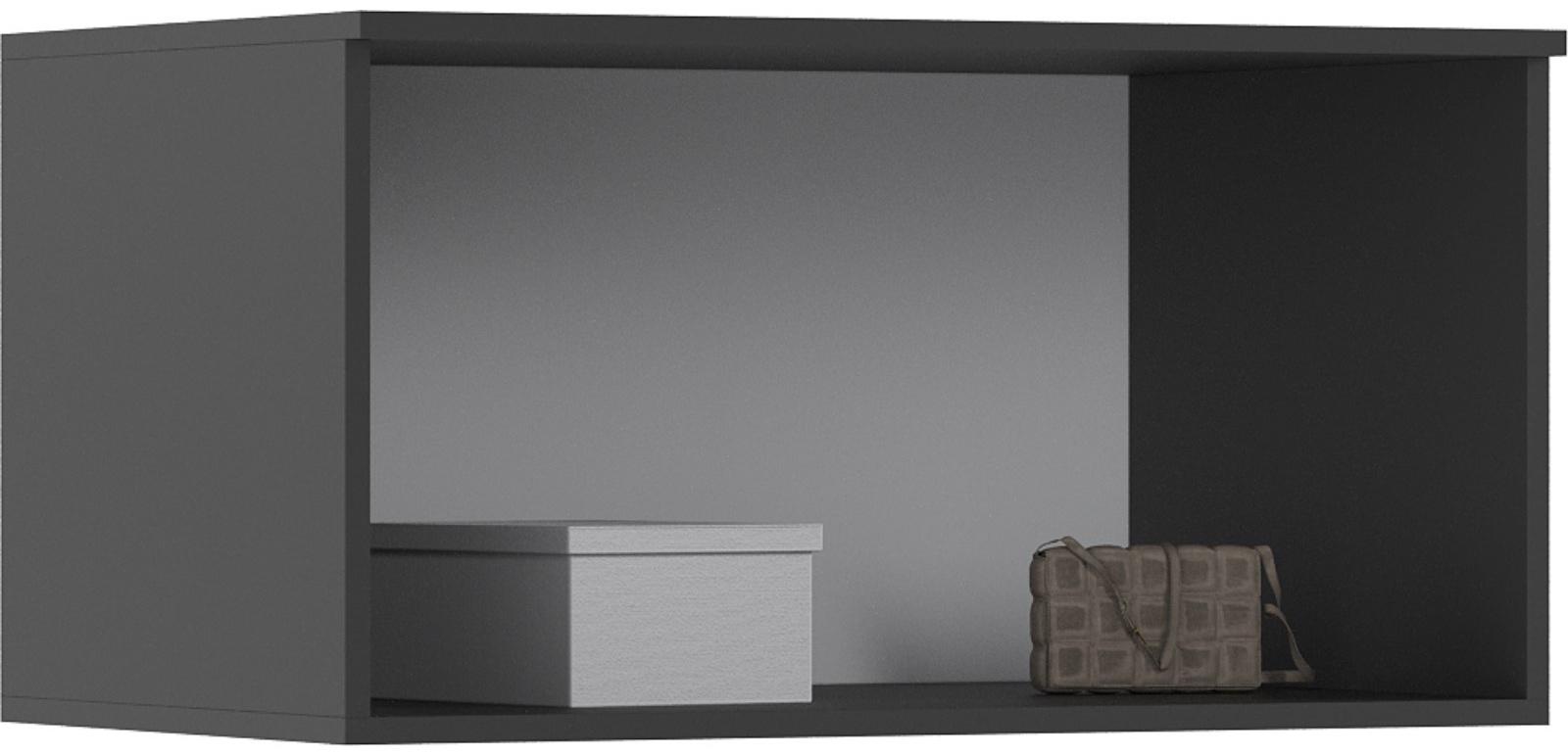 Антресоль для двухдверного шкафа «Норд», 800×510×418 мм, графит