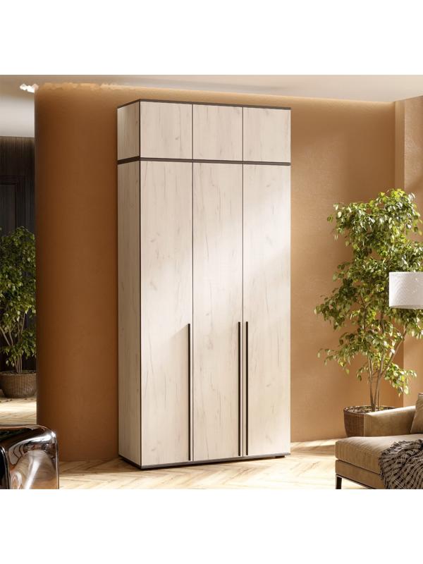 Антресоль для трехдверного шкафа «Норд», 1200×510×418 мм, крафт белый