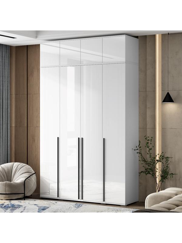 Антресоль для четырёхстворчатого шкафа «Норд», 1600×510×418 мм, цвет белый глянец