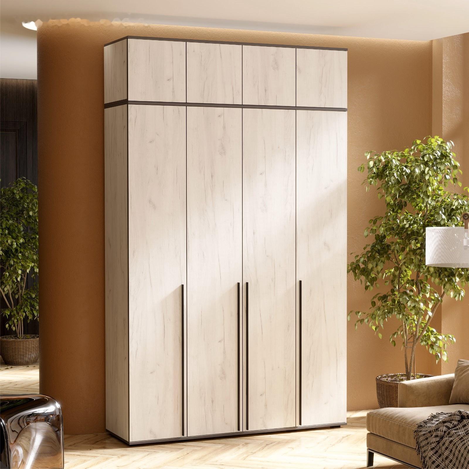 Антресоль для четырёхстворчатого шкафа «Норд», 1600×510×418 мм, цвет крафт белый