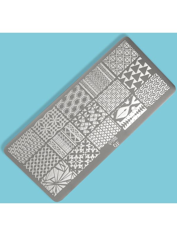 Пластина для стемпинга металлическая «Витраж», 12 × 6 см