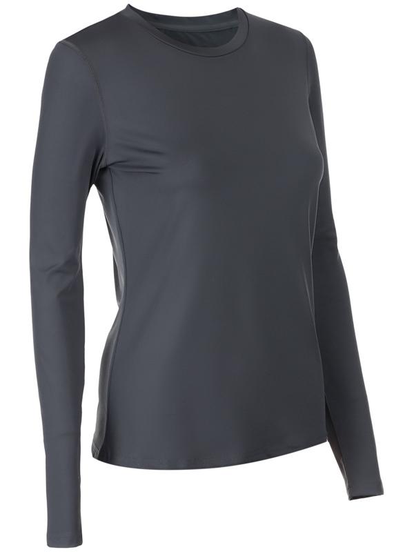 Рашгард женский Resport, р. 46, цвет серый, базовый, с длинным рукавом