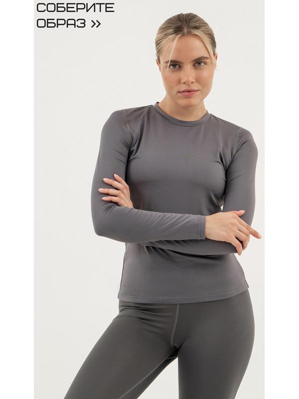 Рашгард женский Resport, р. 48, цвет серый, базовый, с длинным рукавом