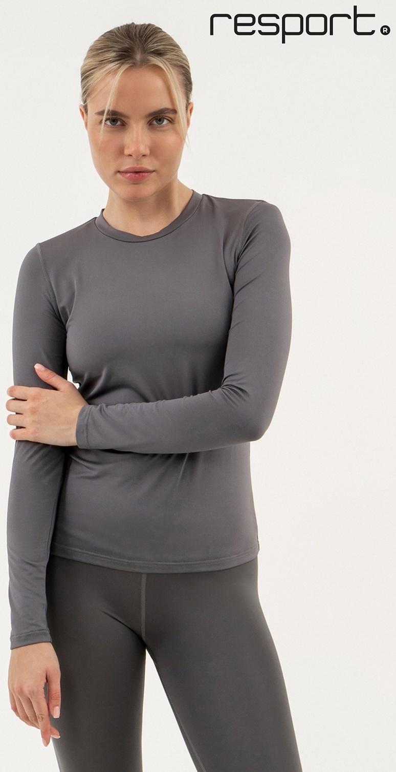 Рашгард женский Resport, р. 50, цвет серый, базовый, с длинным рукавом