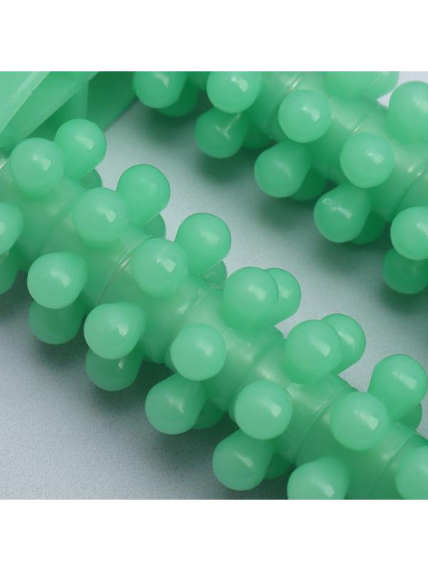 Массажёр для рук и ног, 14 колёс, 10, 5 5 см, цвет зелёный