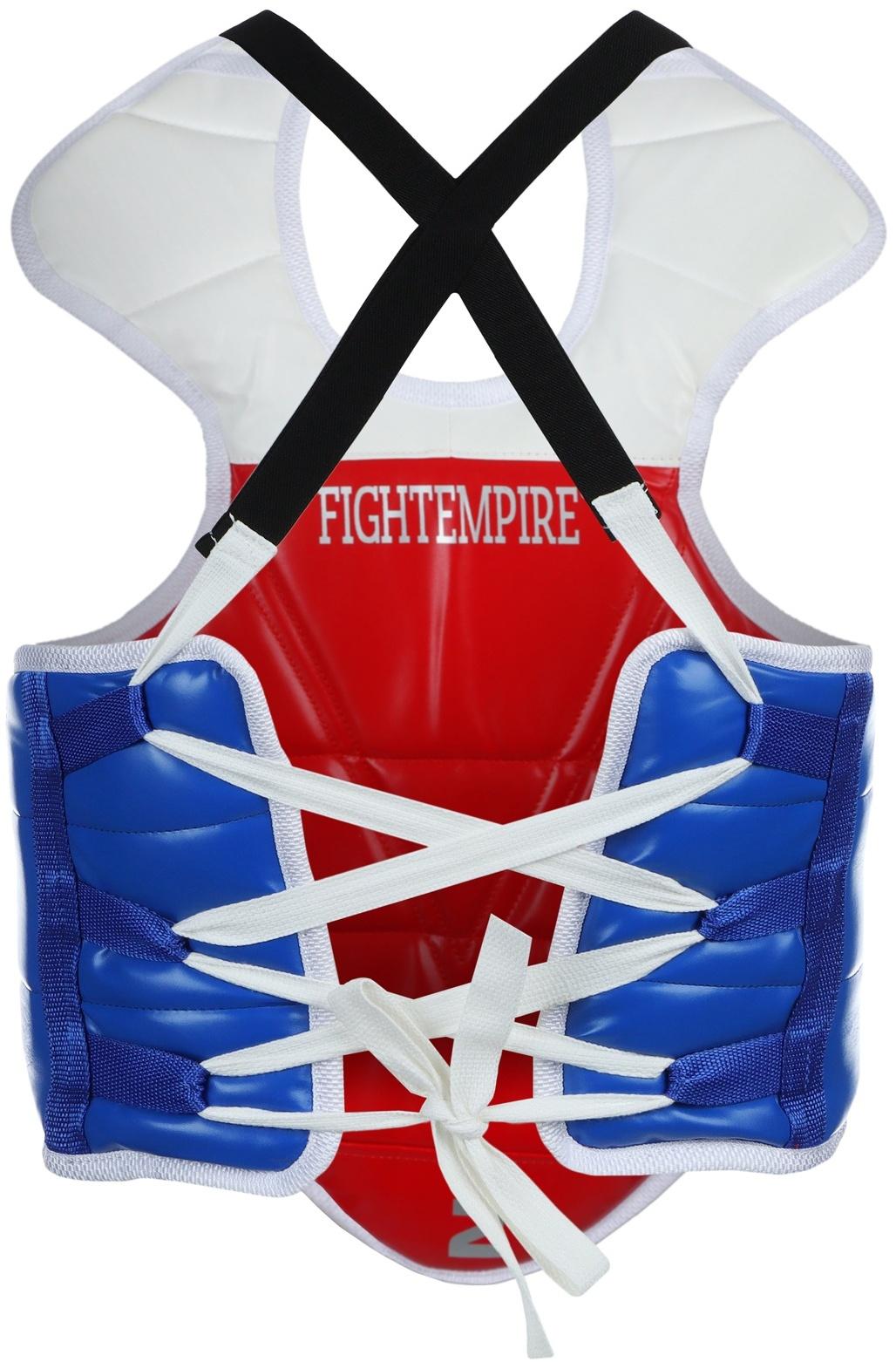 Защита корпуса (жилет) для Тхэквондо, двухсторонний, красный и синий, размер 0