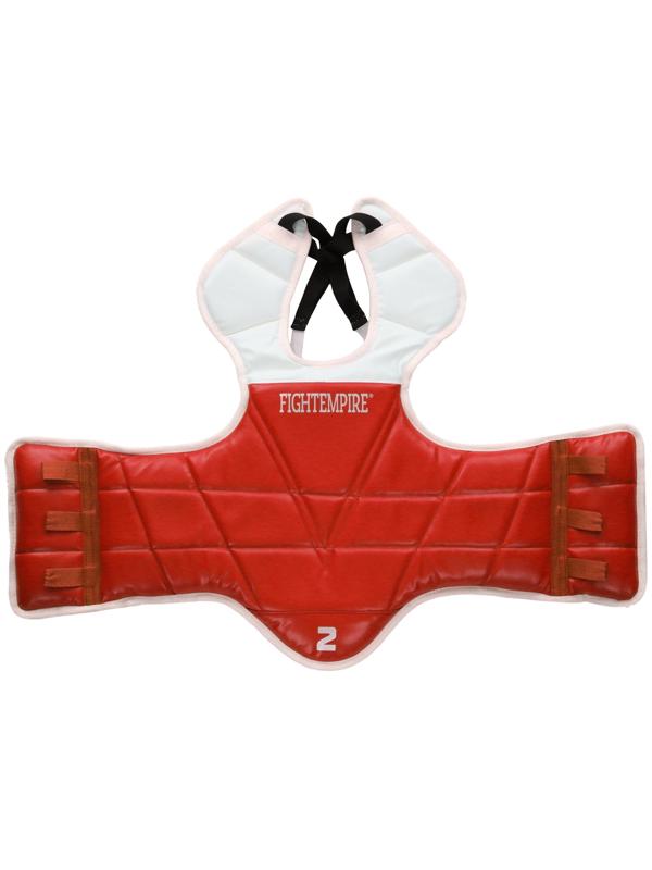 Защита корпуса (жилет) для Тхэквондо, двухсторонний, красный и синий, размер 1