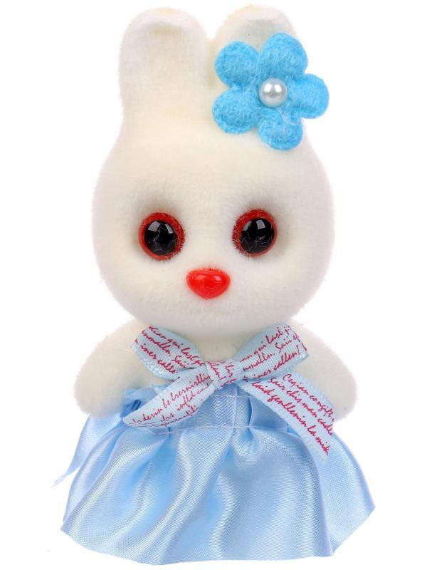 Игрушка из пенопласта «Зайка с цветком», 13 см, набор 3 шт., цвет МИКС