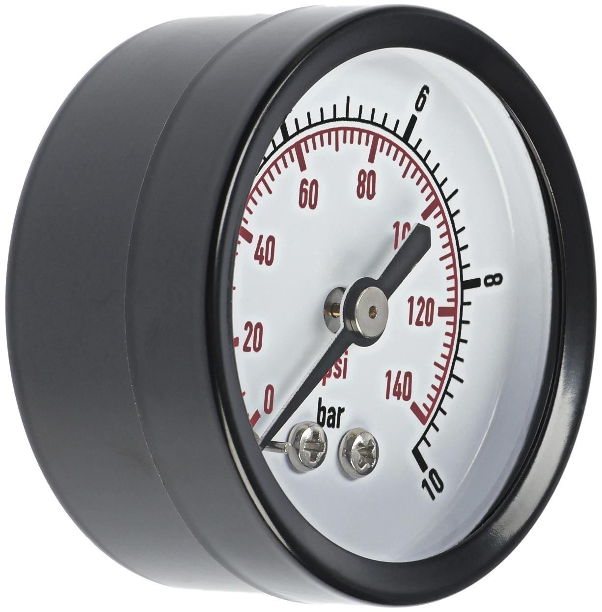 Манометр ZEIN, аксиальный, диаметр корпуса 50 мм, 10 бар, 1/4