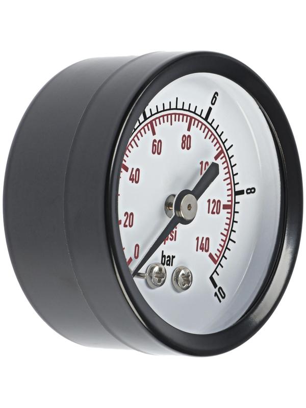 Манометр ZEIN, аксиальный, диаметр корпуса 50 мм, 10 бар, 1/4