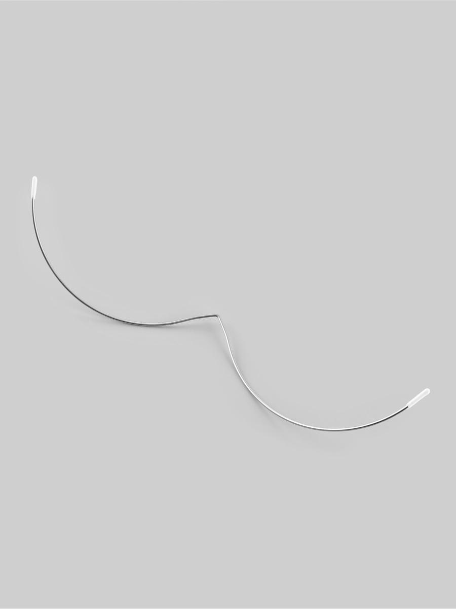 Монокость для бюстгальтера, 180 + 180 мм, цвет серебряный