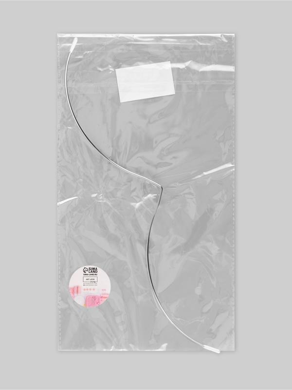 Монокость для бюстгальтера, 180 + 180 мм, цвет серебряный