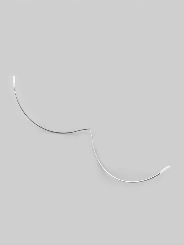 Монокость для бюстгальтера, 190 + 190 мм, цвет серебряный