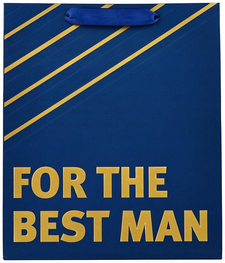 Пакет ламинированный вертикальный For the best man, ML 23 х 27 х 11.5 см