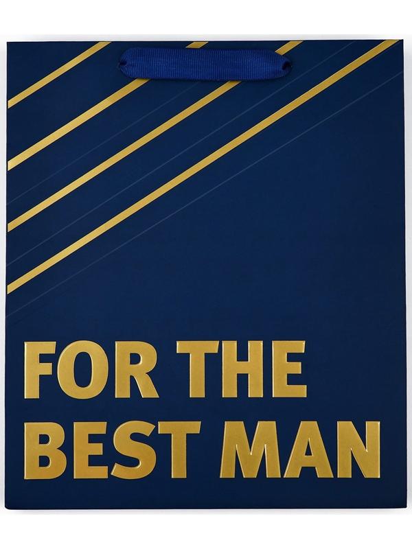 Пакет ламинированный вертикальный For the best man, ML 23 х 27 х 11.5 см