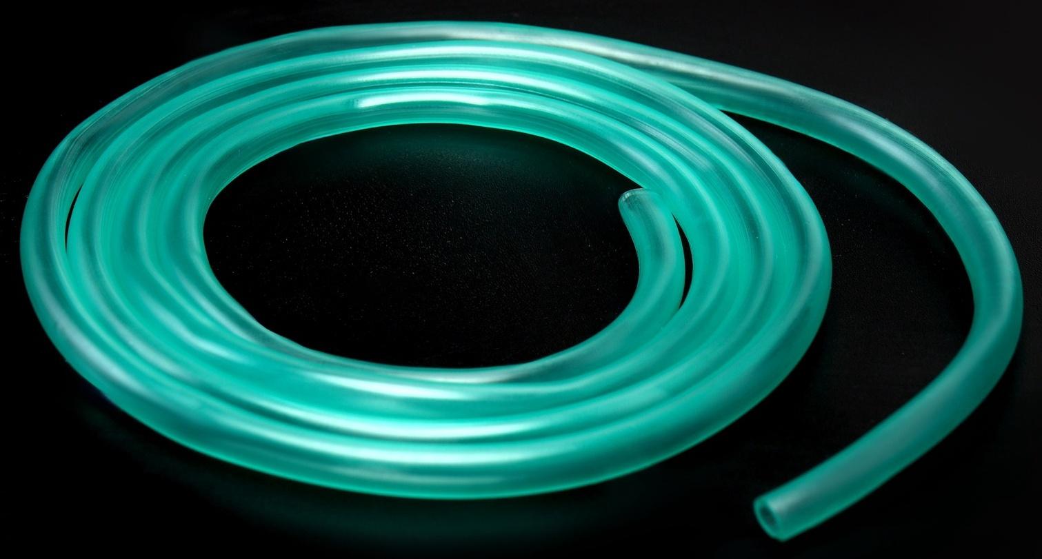 Трубка-шланг для компрессора силиконовая, Ø 4 мм, 1 м, зелёная