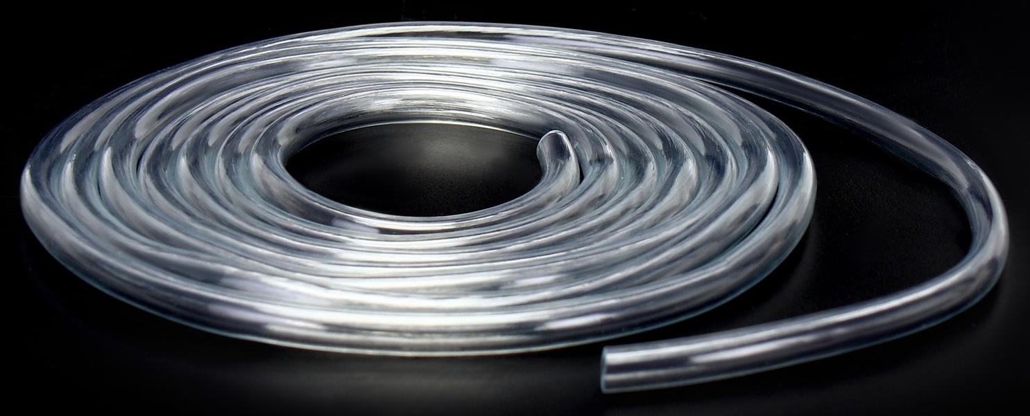 Трубка-шланг для компрессора силиконовая, Ø 4 мм, 2 м, прозрачная