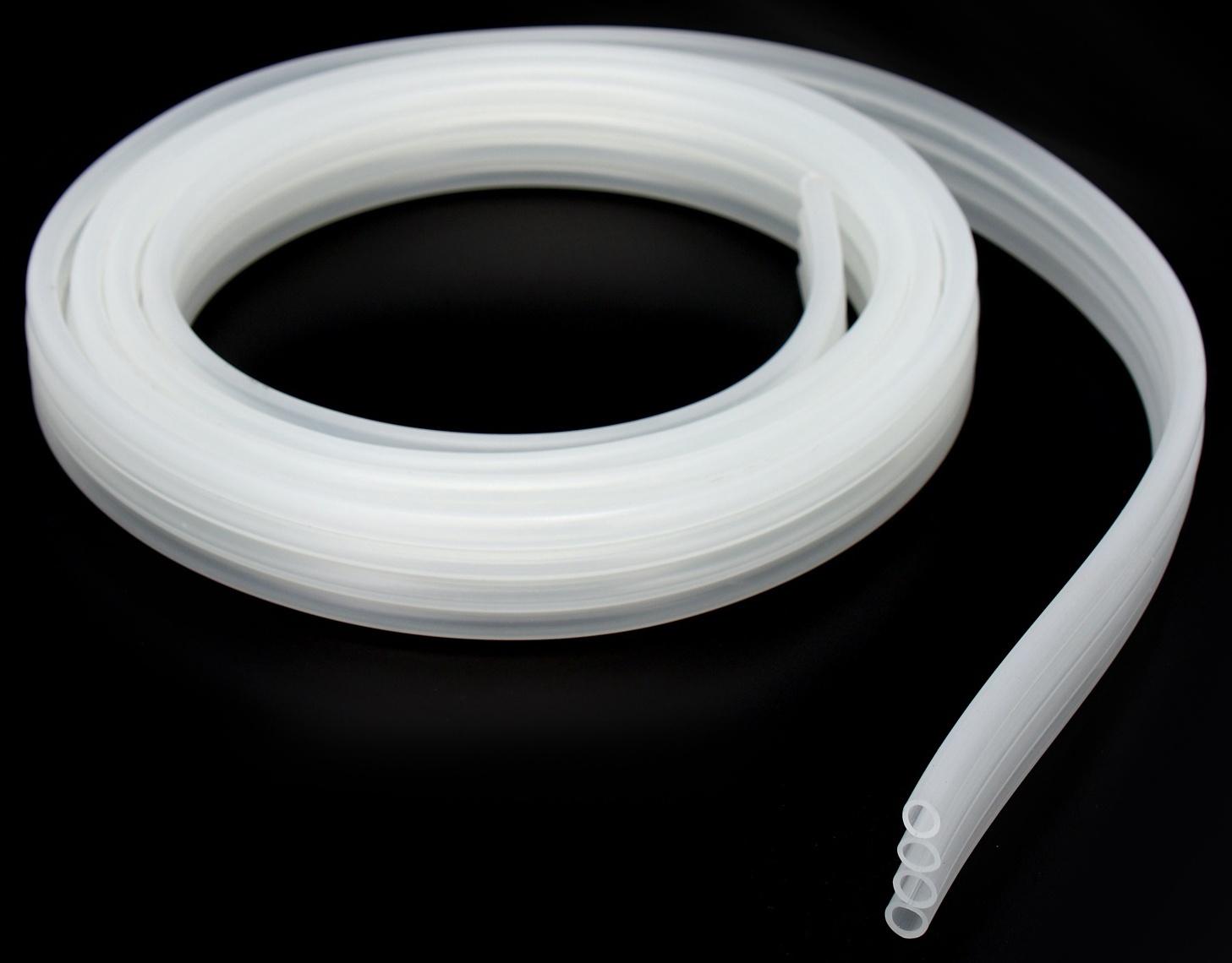 Трубка-шланг для компрессора силиконовая, Ø 4 мм, 2 м, 4х-трубная