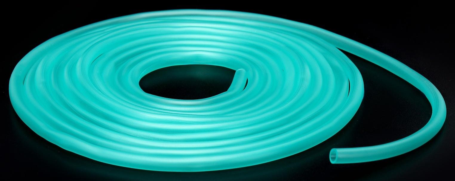 Трубка-шланг для компрессора силиконовая, Ø 4 мм, 3 м, зелёная