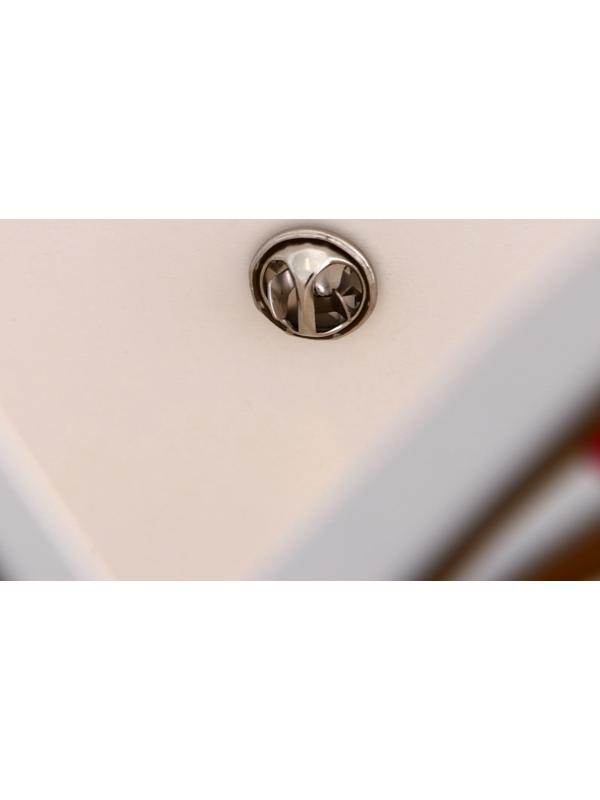 Переноска для цветов тиснение белая, влагостойкая, 21,5х19см 350гр