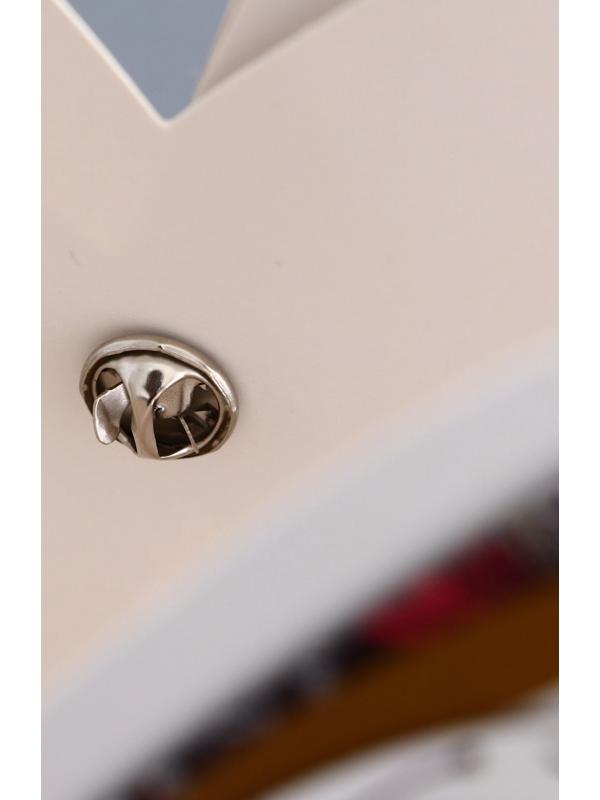 Переноска для цветов тиснение белая, влагостойкая, 21,5х19см 350гр