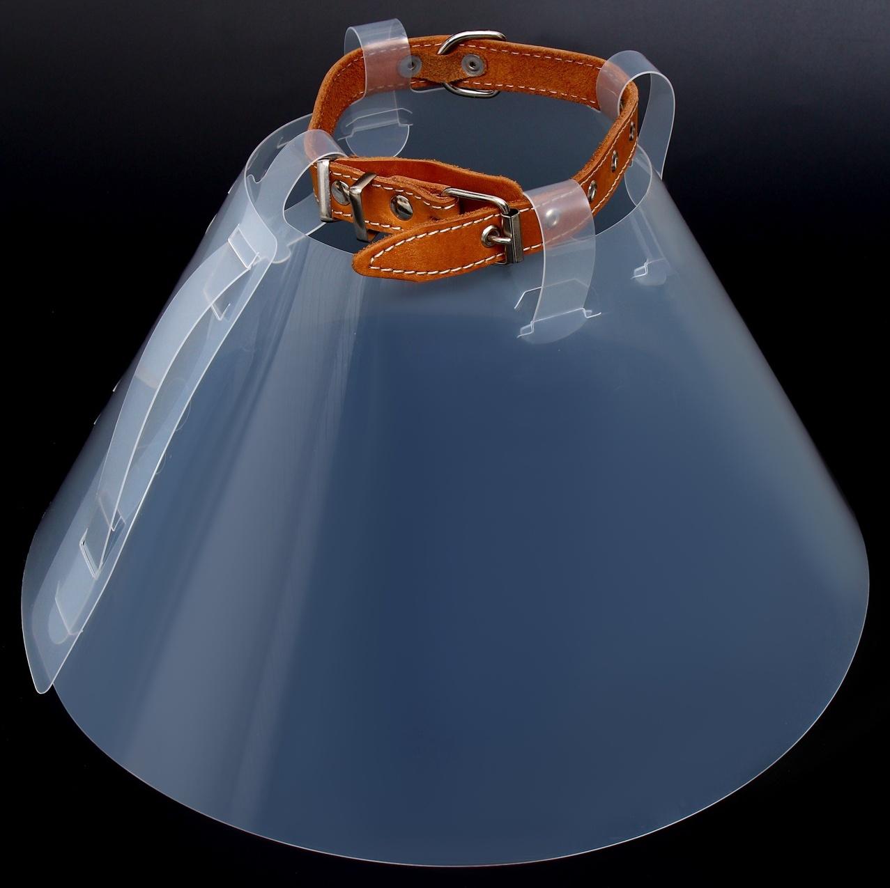 Ветеринарный воротник с креплением на ошейник, высота 20 см (без ошейника)