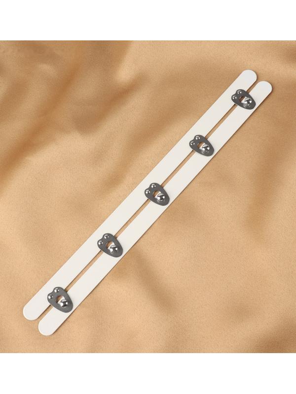 Бюск-застёжка для корсета, 25 см, цвет белый/серебряный