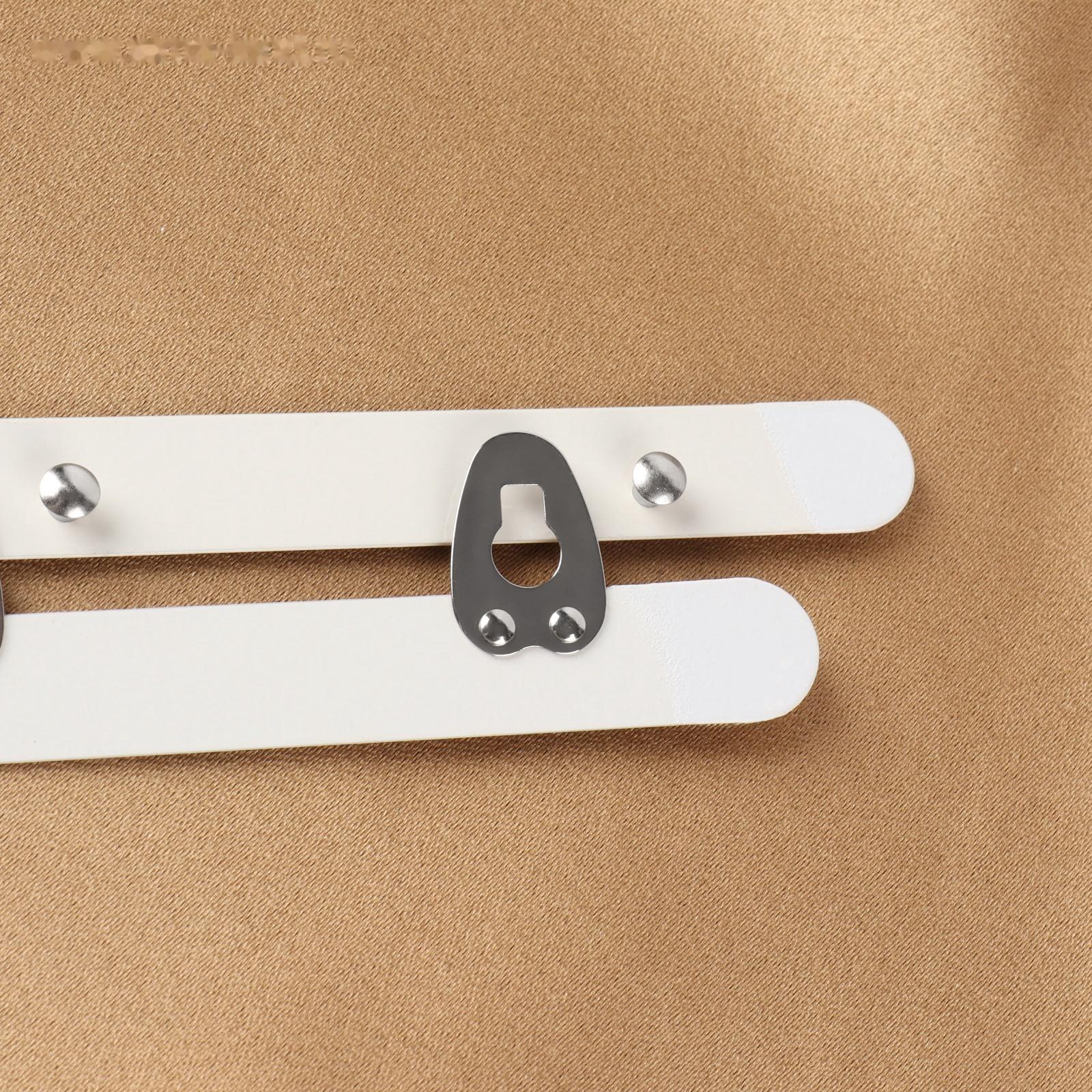 Бюск-застёжка для корсета, 30 см, цвет белый/серебряный