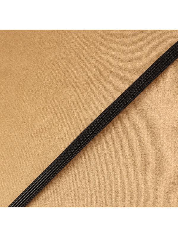 Корсетный регилин, 6 мм, 46 м, цвет чёрный